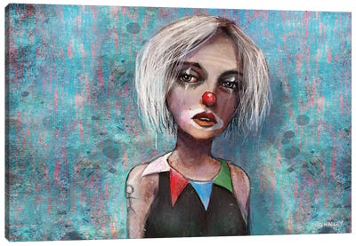 Clown Time Is Over Canvas Art Print - Entertainer Art