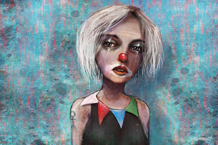 Clown Time Is Over by Leith O'Malley wall art