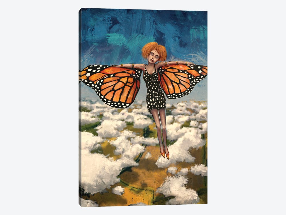 Butterfly Girl (Your Turn To Soar) by Leith O'Malley 1-piece Canvas Art