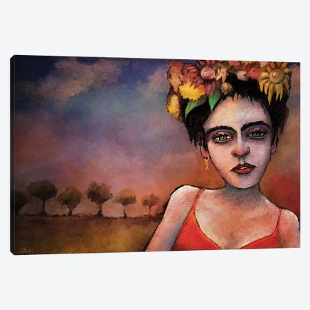 Frida Canvas Print #LOM58} by Leith O'Malley Canvas Artwork