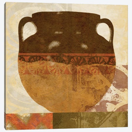 Ethnic Pot I Canvas Print #LON115} by Alonzo Saunders Art Print