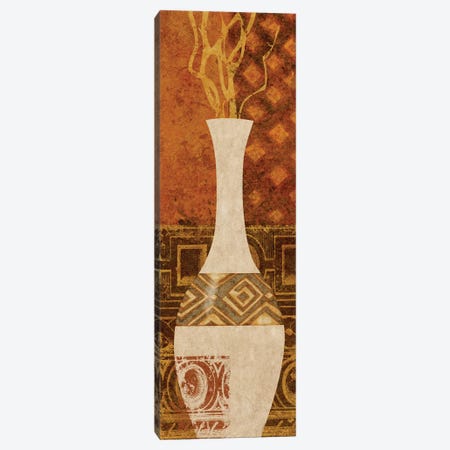 Ethnic Vase I Canvas Print #LON119} by Alonzo Saunders Canvas Artwork
