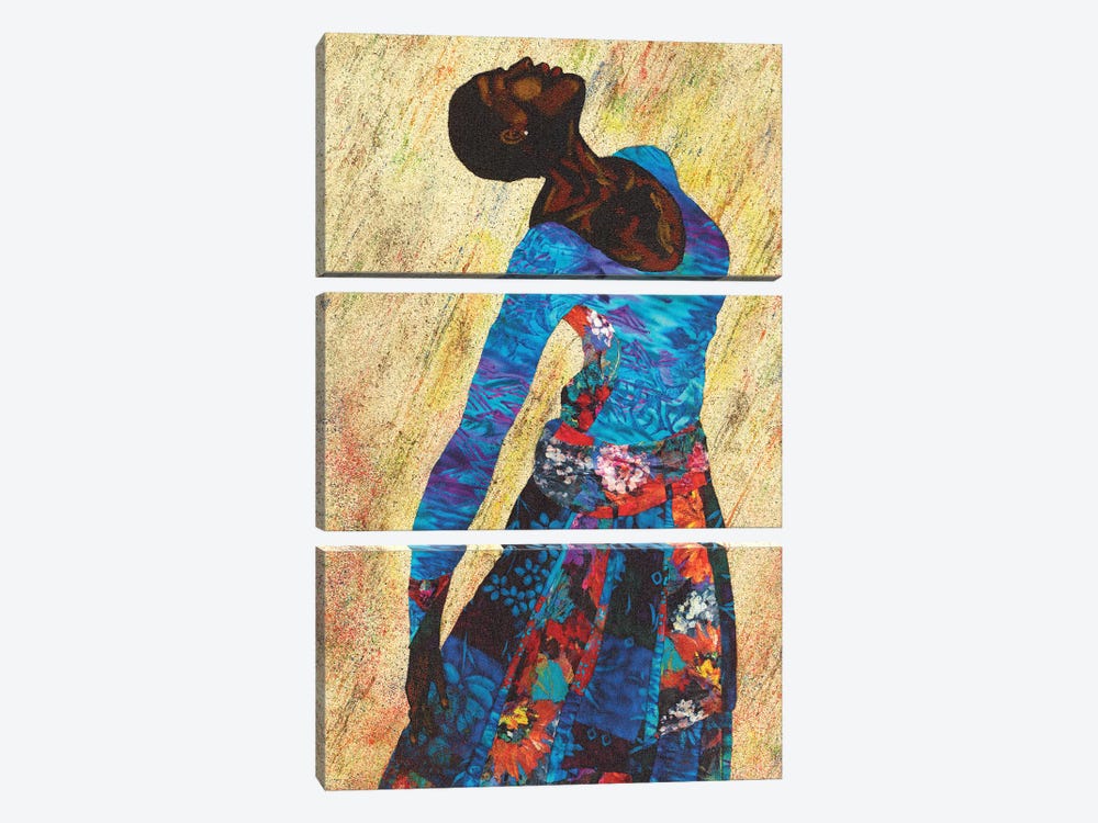 Woman Strong IV by Alonzo Saunders 3-piece Canvas Art