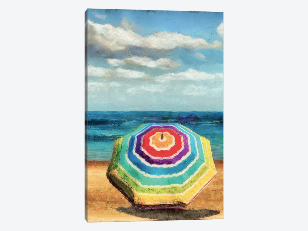 Beach Umbrella I by Alonzo Saunders 1-piece Art Print
