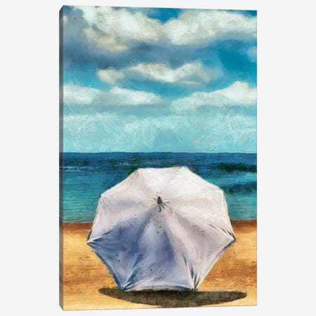 Beach Umbrella II Canvas Print #LON142} by Alonzo Saunders Canvas Print