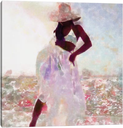 Her Colorful Dance I Canvas Art Print - Alonzo Saunders