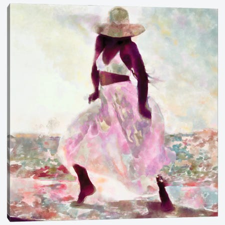 Her Colorful Dance II Canvas Print #LON155} by Alonzo Saunders Canvas Art Print
