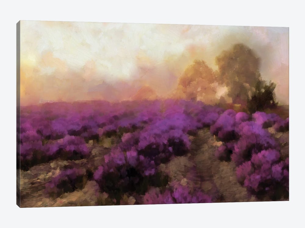Purple Countryside I by Alonzo Saunders 1-piece Canvas Art Print