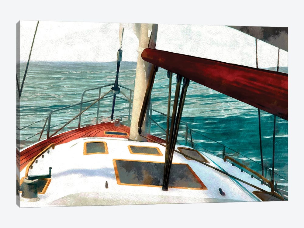 Sailing the Seas II by Alonzo Saunders 1-piece Canvas Art