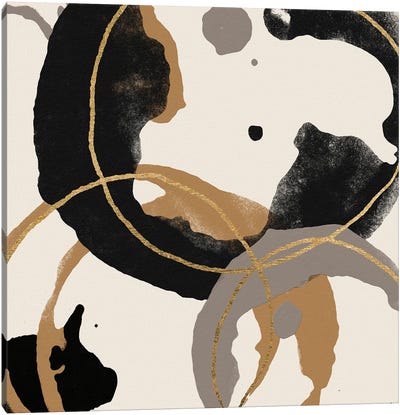 Coffee Stained II Canvas Art Print - Alonzo Saunders