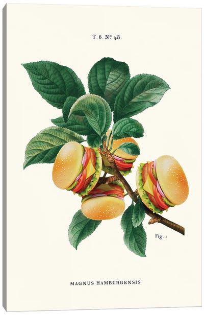 Burger Plant Canvas Art Print - Jonas Loose