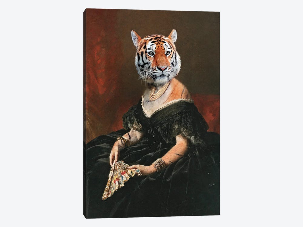 Lady Tiger by Jonas Loose 1-piece Canvas Art