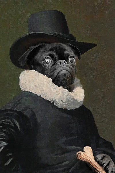 Lord Frenchie by Jonas Loose metal wall art