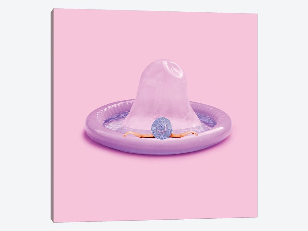 Condom Pool by Jonas Loose 1-piece Canvas Print