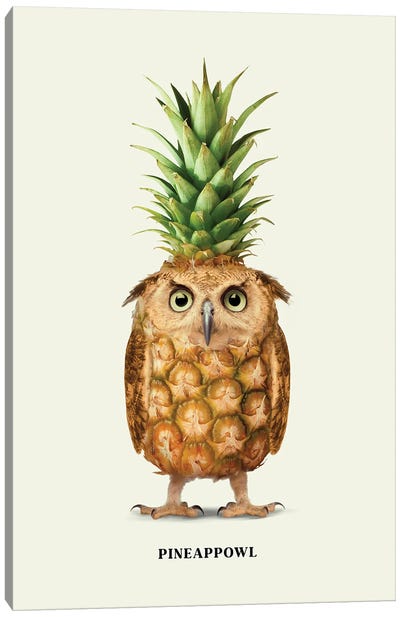 Pineappowl Canvas Art Print - Food Art