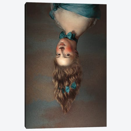Upside Down Girl Canvas Print #LOO128} by Jonas Loose Canvas Art