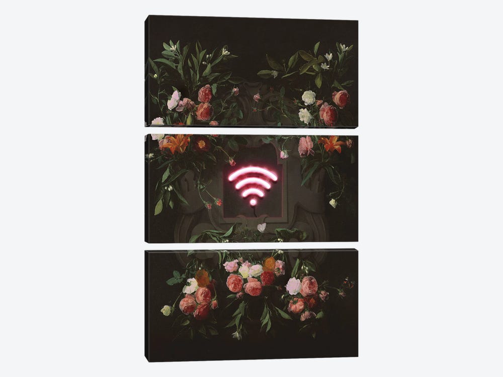 Wifi Flowers by Jonas Loose 3-piece Art Print