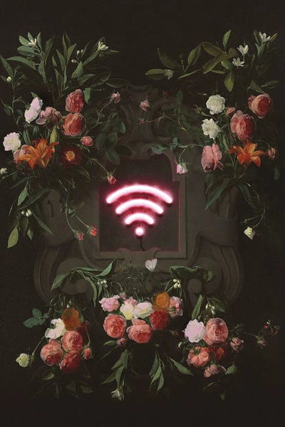 Black: Wifi Flowers by Jonas Loose