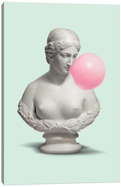 Bubble Bust Canvas Art Print - Bubble Gum