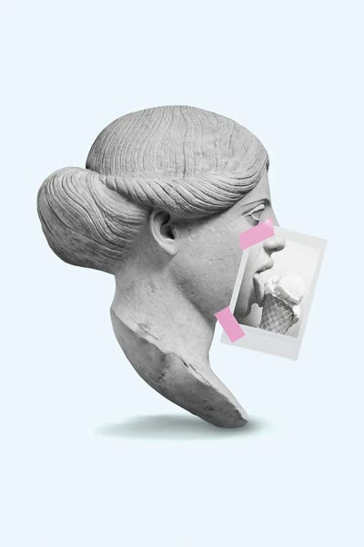 Sculptures & Statues: Ice Cream Bust by Jonas Loose