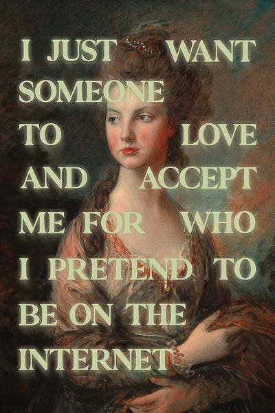 Love Me by Jonas Loose canvas print