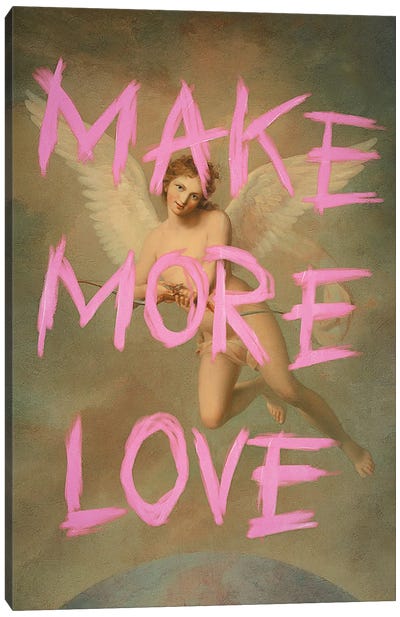 Make More Love Canvas Art Print - Angel Art