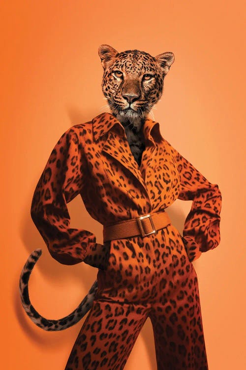 Fashion Leopard by Jonas Loose wall art