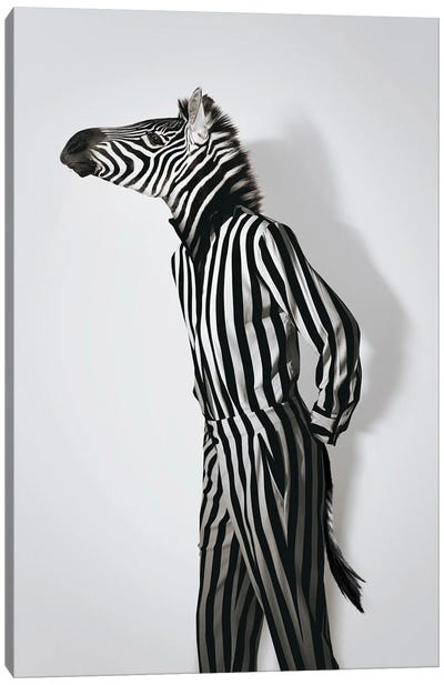 Fashion Zebra Canvas Art Print - Jonas Loose