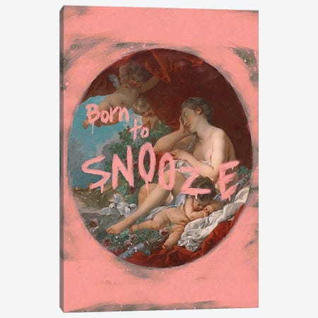 Born To Snooze Canvas Print #LOO166} by Jonas Loose Canvas Art Print