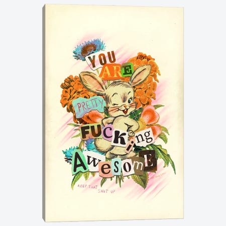 You Are Awesome Canvas Print #LOO169} by Jonas Loose Canvas Art