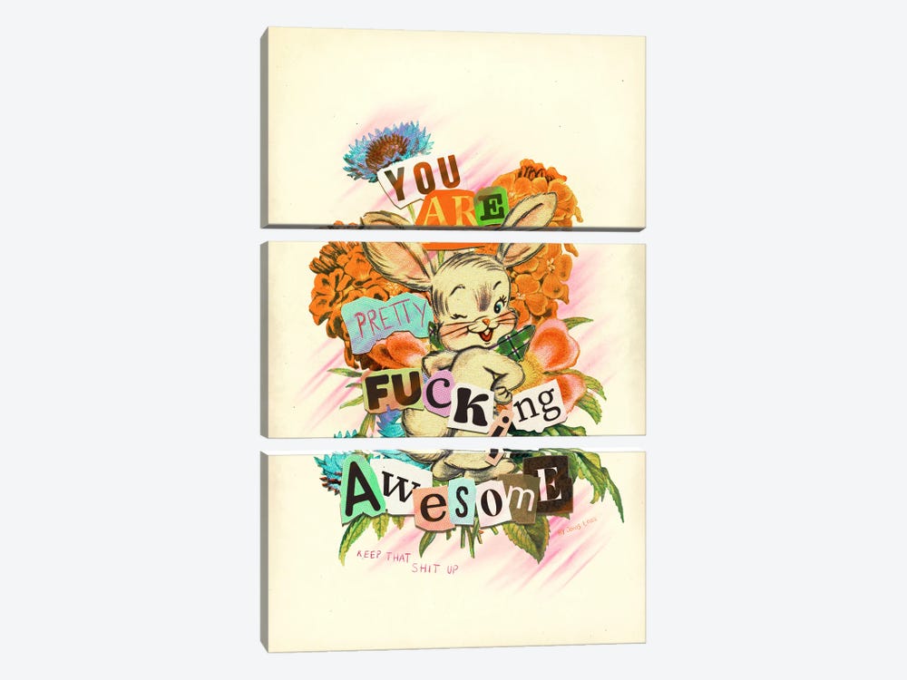 You Are Awesome by Jonas Loose 3-piece Canvas Print