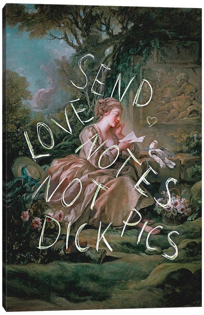 Love Notes Canvas Art Print - Crude Humor Art