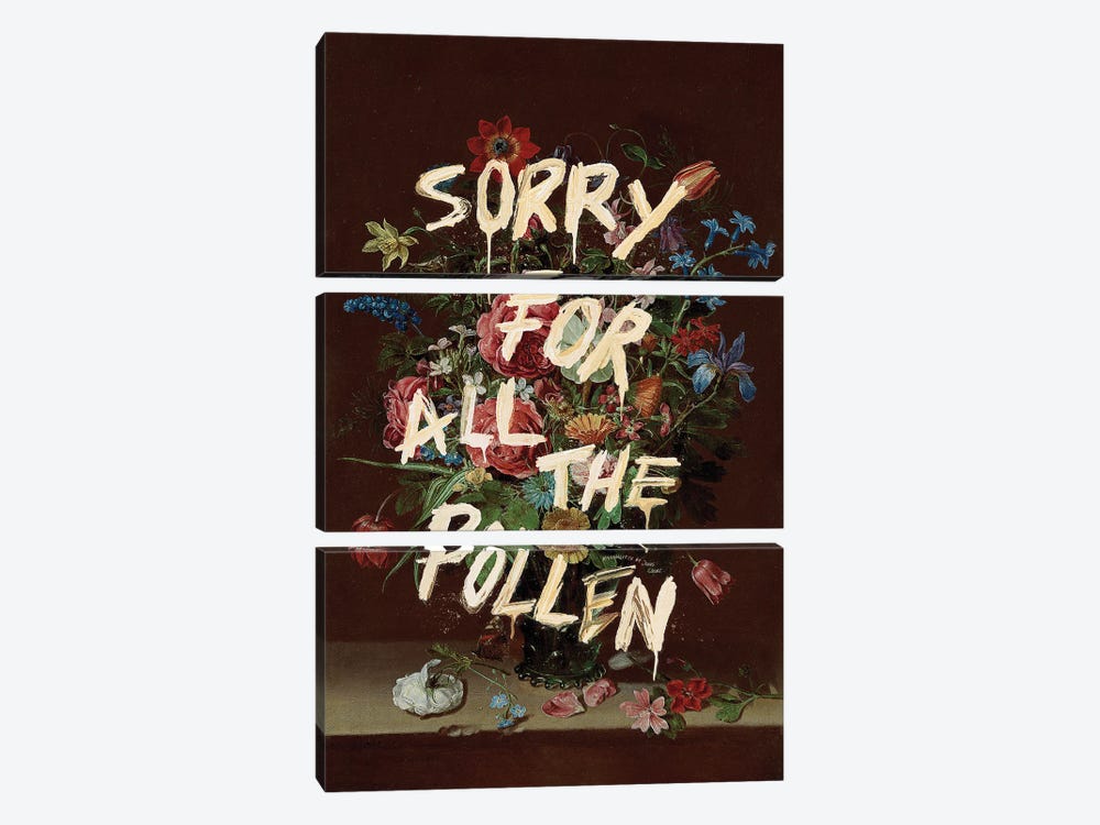 Sorry For All The Pollen by Jonas Loose 3-piece Canvas Print