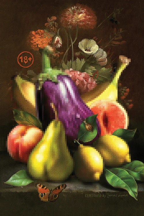 Naughty Fruits by Jonas Loose wall art
