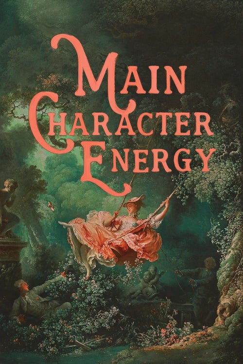 Main Character Energy by Jonas Loose canvas print