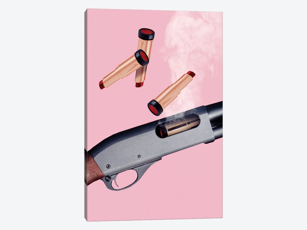 Lipstick Gun by Jonas Loose 1-piece Canvas Art