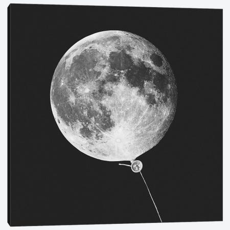Moonballoon Canvas Print #LOO25} by Jonas Loose Canvas Wall Art