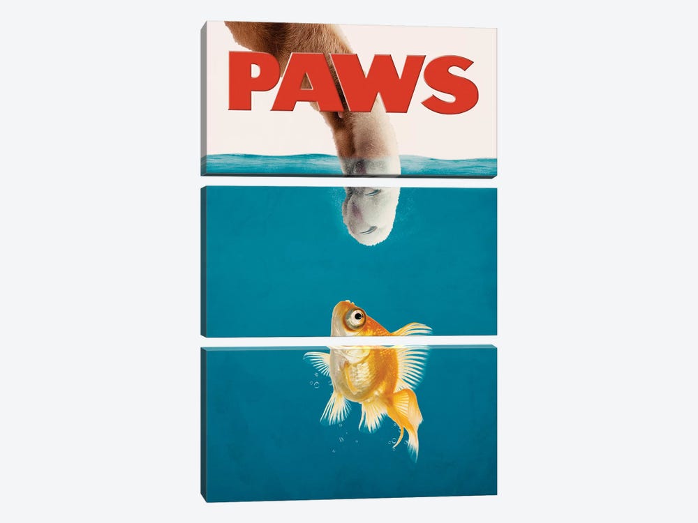 Paws by Jonas Loose 3-piece Canvas Wall Art