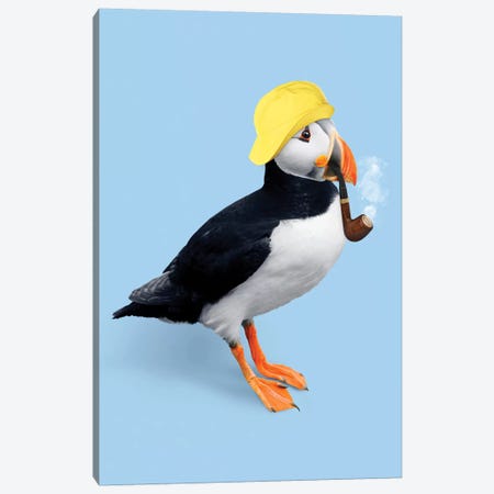 Puffin Canvas Print #LOO36} by Jonas Loose Canvas Print
