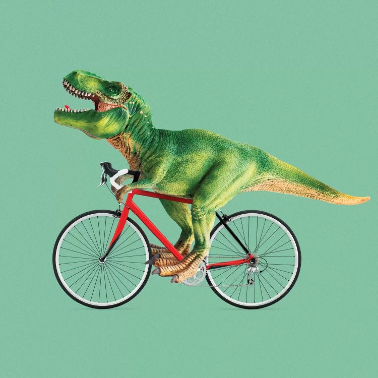 T-Rex Bike by Jonas Loose wall art