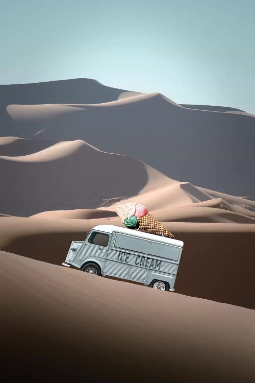 Ice Cream Van by Jonas Loose wall art