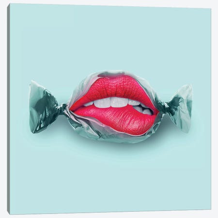 Candy Lips Canvas Print #LOO58} by Jonas Loose Canvas Art