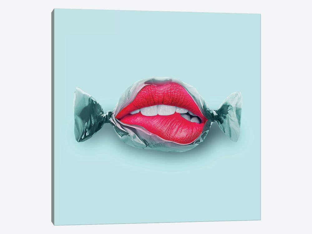 Candy Lips by Jonas Loose 1-piece Canvas Artwork