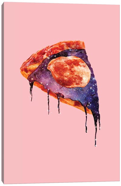 Galaxy Pizza Canvas Art Print - Jonas Loose