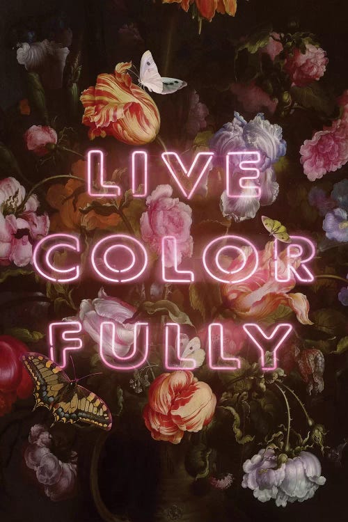 Live Colorfully by Jonas Loose wall art