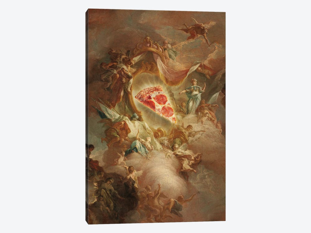 The Holy Pizza by Jonas Loose 1-piece Canvas Print