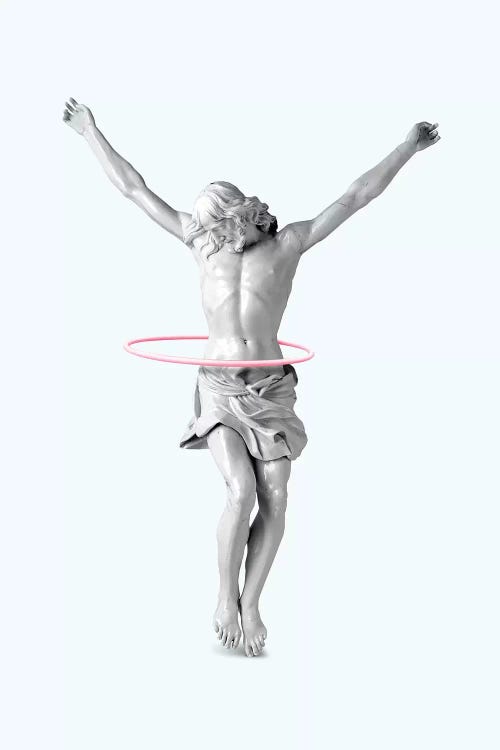 Hula Hoop Jesus by Jonas Loose wall art