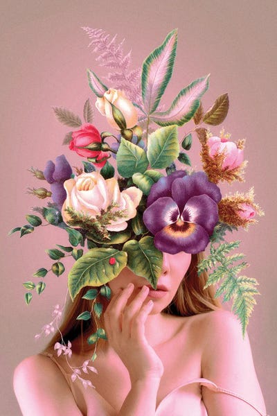 Love in Bloom by Jonas Loose canvas print