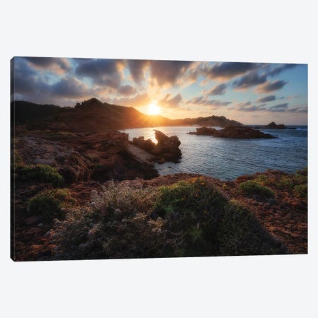 Sunset Playa Canvas Print #LOP107} by Laura Oppelt Canvas Wall Art