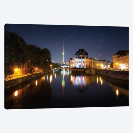 Berlin Festival Of Lights Canvas Print #LOP72} by Laura Oppelt Canvas Print
